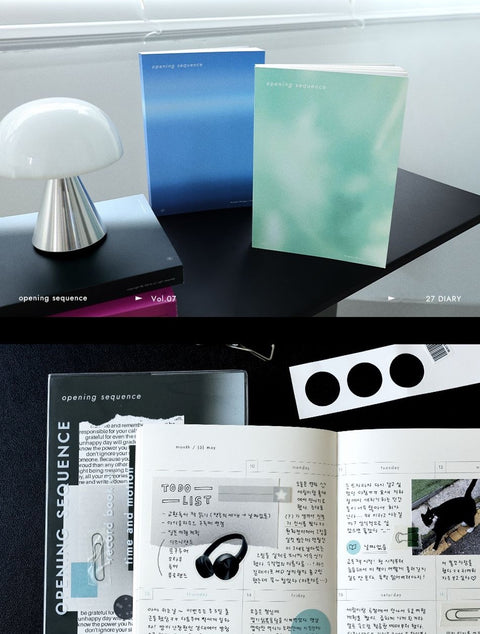 2027 Opening Sequence Weekly Planner [6types] | Weekly Diary