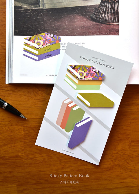 Sticky Pattern Book Notes [12types] | Book Sticky Note