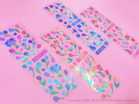 Twinkle Deco Sticker [Love of Tulip : Purple]