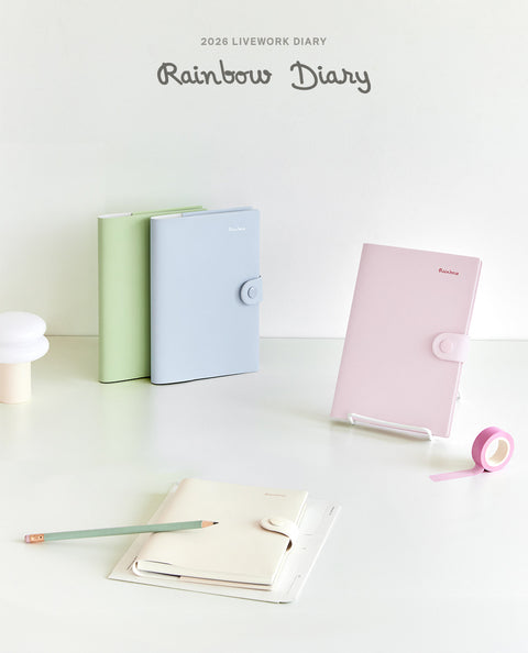 2026 Rainbow Weekly Diary L [4colors] | Weekly Planner