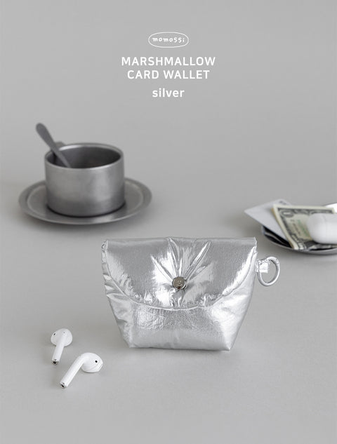 momossi Marshmallow Card Wallet [Silver]