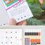 RIHOON Retro Calendar Removable Day Sticker Pack | 10sheets