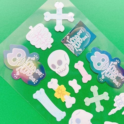 Twinkle Deco Sticker [Bone]