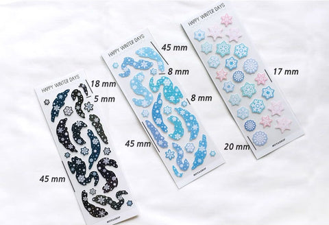 Snowstorm Seal Sticker [3types] | Deco Sticker