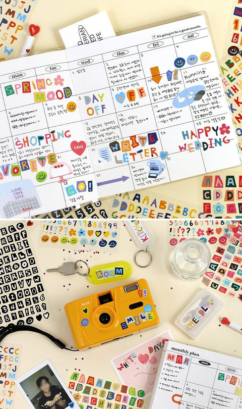 Color Recipe Alphabet Sticker [10types]