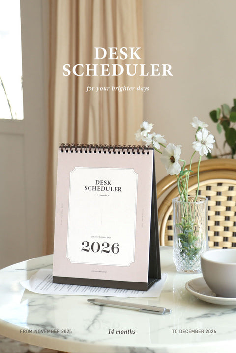 2026 Desk Calendar | Desk Scheduler 2026