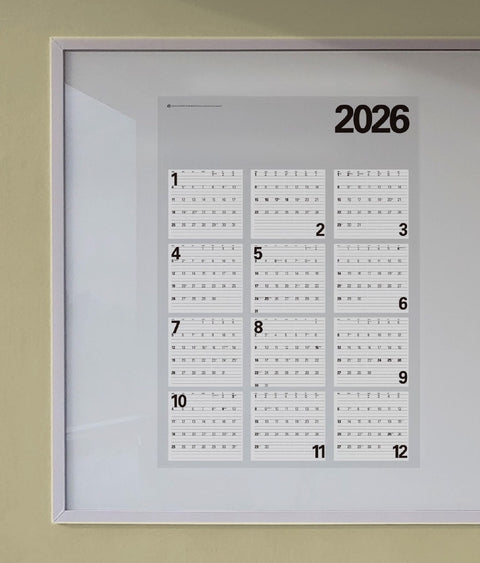 2026 Wall Poster Calendar [2types]