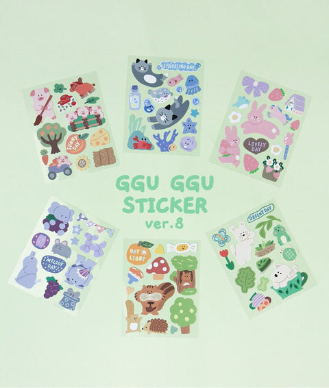 GGU GGU Deco Sticker Pack ver.8 | 6sheets