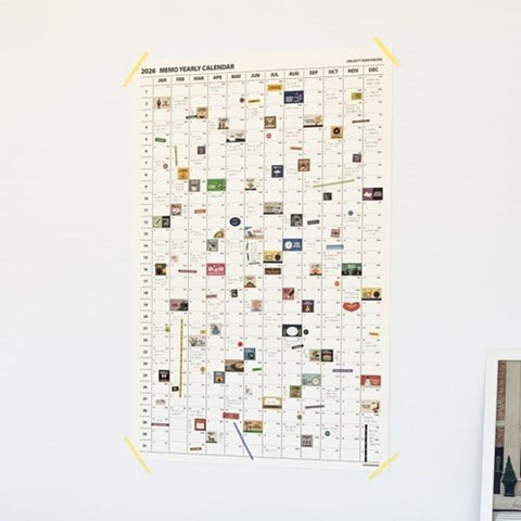 2026 Life&Pieces Yearly Calendar Poster + Point Sticker Set [2types]