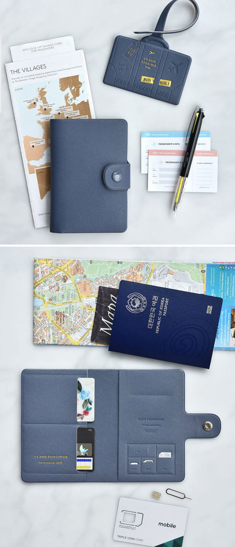 Classy Passport Cover [10colors] | Anti Skimming