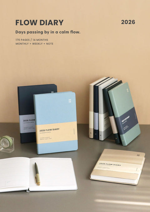 2026 Flow Weekly Diary [6colors] | Weekly Planner
