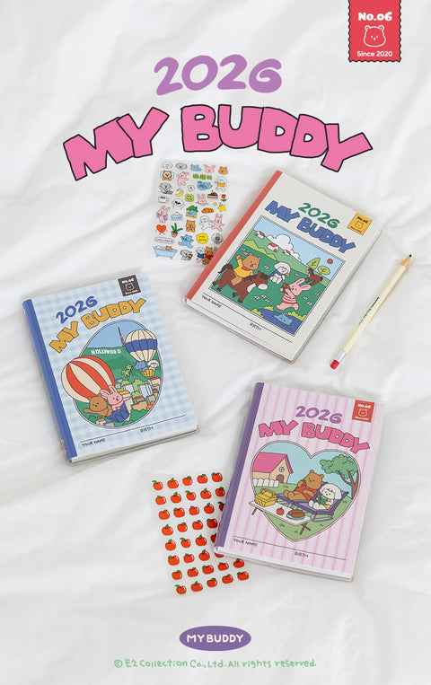 2026 My Buddy Weekly Planner [3colors] | 2026 Weekly Diary
