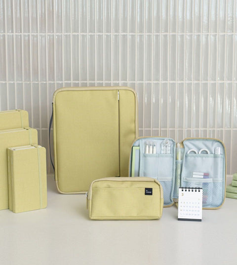 Multi Pocket Long Pouch v.2 [6colors] | Pen Pouch | Daily Pouch | Makeup Pouch