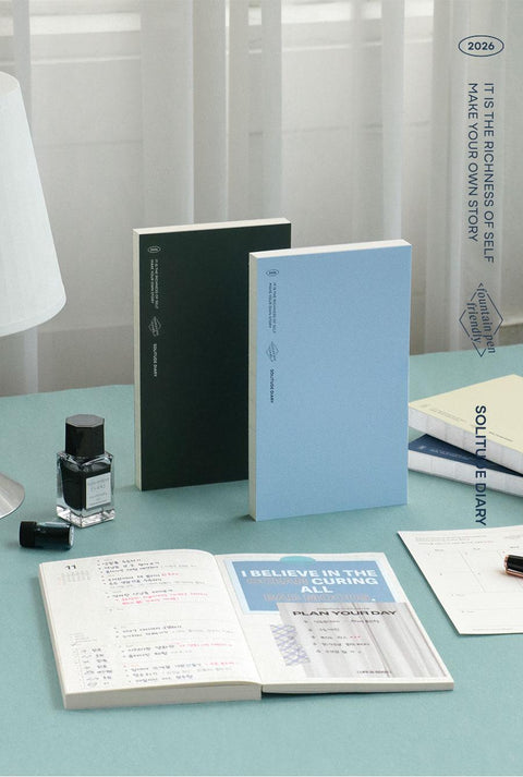2026 Solitude Diary Weekly Planner [4colors]