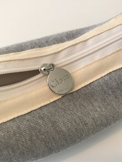 Clam Round Pencil Case [Snug Gray] | Pen Pouch