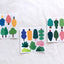 Tree Sticker Set | un cut lines stickers | 15sheets