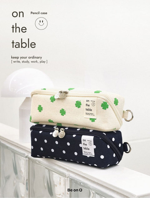 on the table Cube Pencil Case [2types]