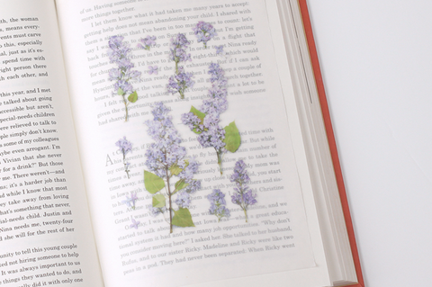 Pressed Flower Sticker [Lilac] | Printed Dried Flower Sticker