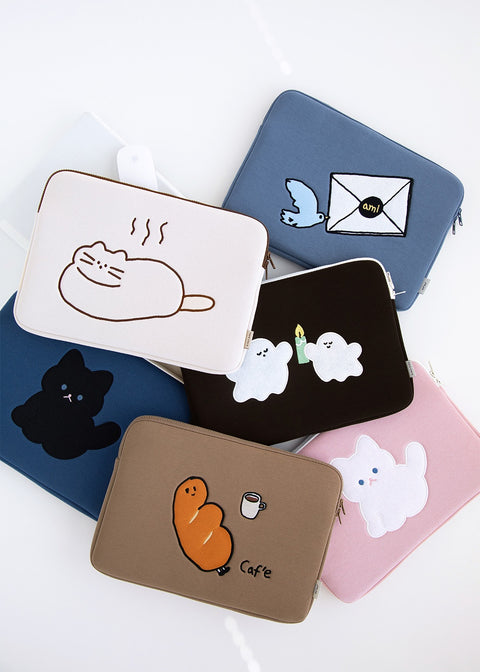 13" Illust Laptop Pouch v.2 [6types] | 13inch Case