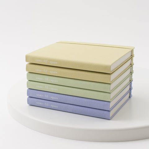 Making Memory Small Wide Square Notebook v.3 [7colors] | Grid Notebook