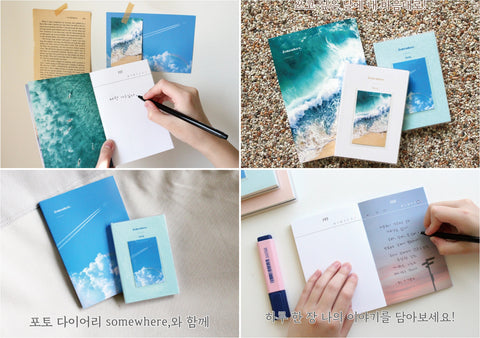 Somewhere Daily Diary + Photo Card [4types] | Daily Planner