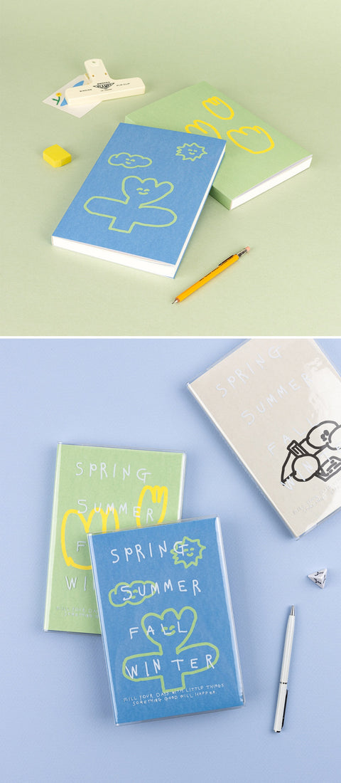 Little Things All Season Drawing Diary [3colors] | Grid Picture Diary