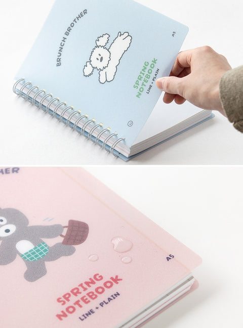 Brunch Brother PP Index Notebook A5 [4types] | Line + Plain Notebook