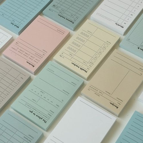 O LD! Happier Memo Pad [12types] | Daily Notepad