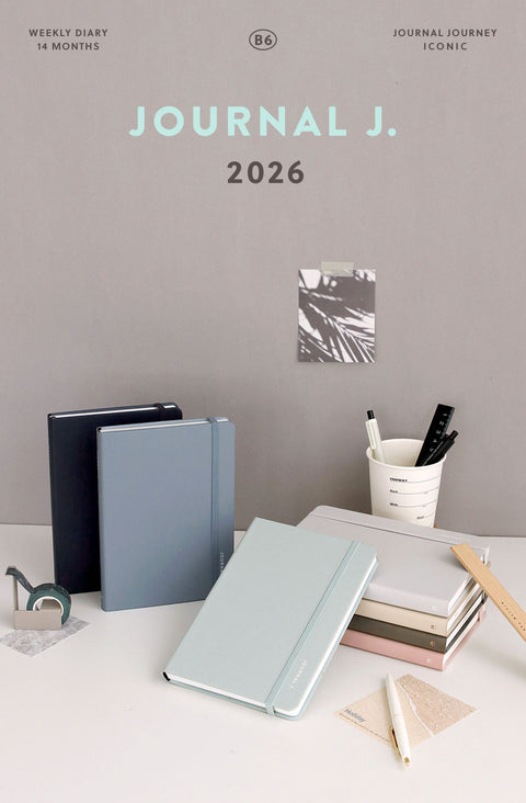 2026 Journal J. Weekly Planner B6 [7colors]