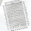 Transparent Alphabet Stickers SET | 2sheets