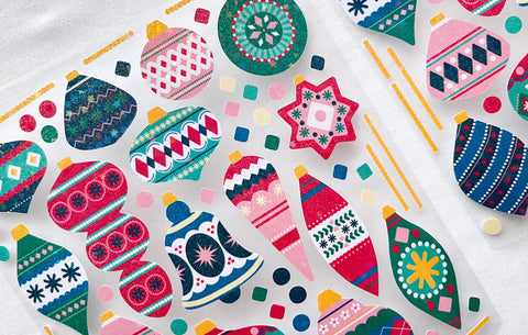 Christmas Tree Decoration Seal Sticker | Deco Sticker