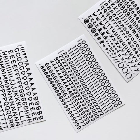 Uncut Deco Seal Sticker [Doodle Number] | 9sheets