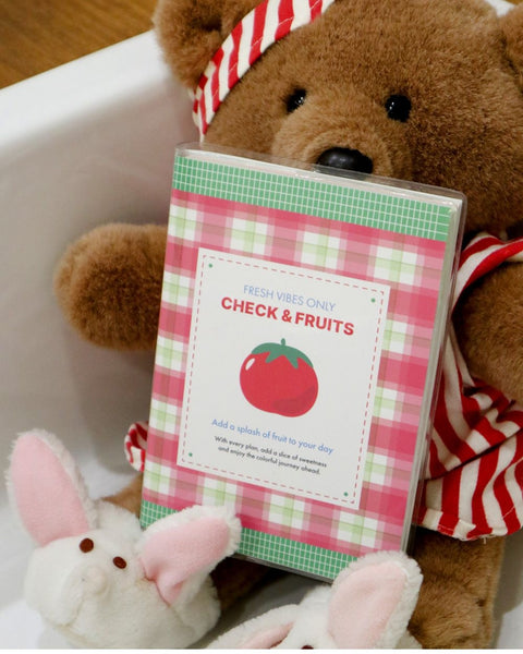 Check & Fruits Daily Diary [4types] | Daily Planner