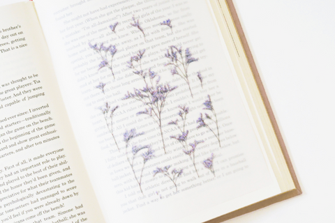 Pressed Flower Sticker [Misty Blue] | Printed Dried Flower Sticker