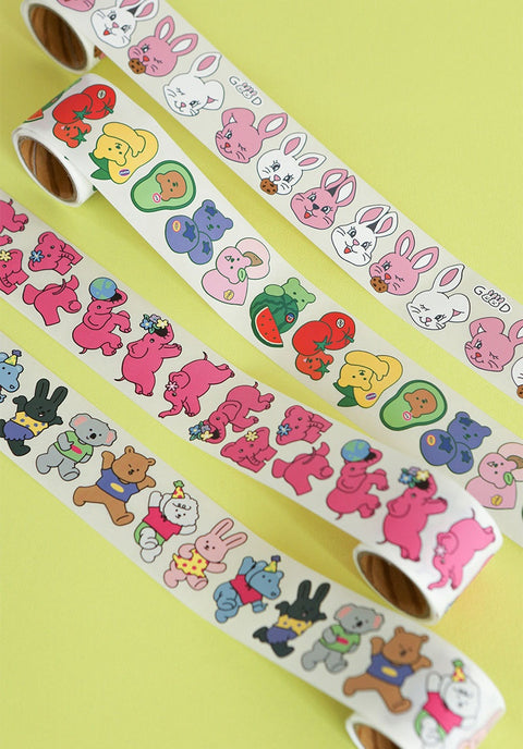 Jelly Bear Roll Sticker [01 Fruit] | Gummy Bear