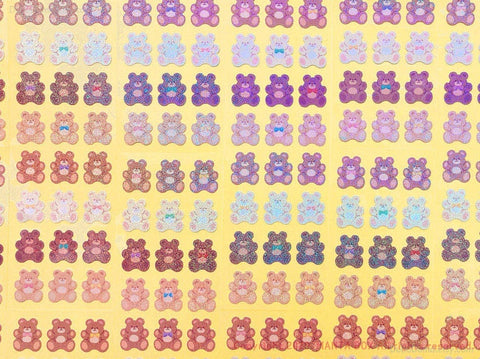 Twinkle Deco Sticker [Fluffy Bear Brown]