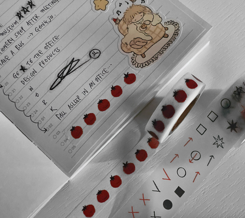GLEN Tomato Masking Tape