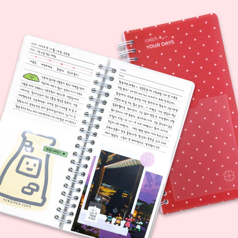 Catch Your Days Pocket Ticket Notebook ver.2 [6types] | Archiving Notebook | Storage