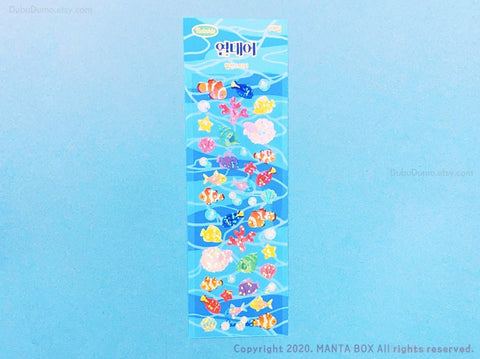 Twinkle Deco Sticker [Tropical Fish]