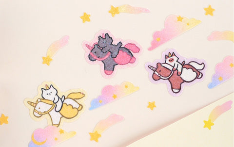 Planner Sticker [Fly in the Night Sky] | Kitty & Unicorn