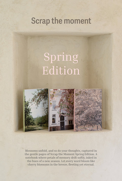 Scrap the Moment Notebook v.Spring Edition [9types] | Grid Line Blank