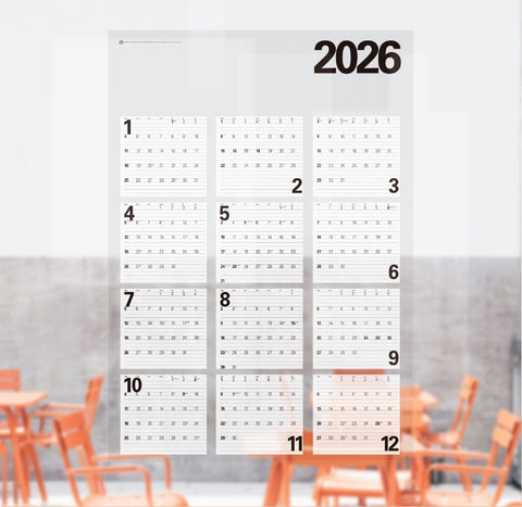 2026 Wall Poster Calendar [2types]