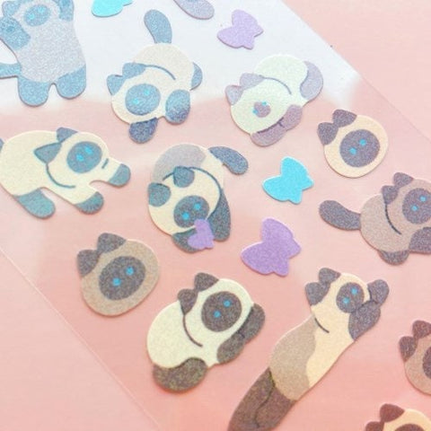 Twinkle Deco Sticker [Siamese Cat]