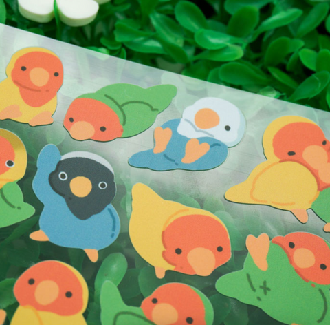 Nyasa Lovebird Seal Sticker