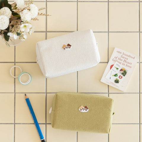 Brunch Brother Mogry Corduroy Makeup Pouch [6colors]