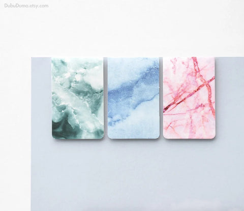 Magnetic Bookmarks 3P _ Marble ver.2