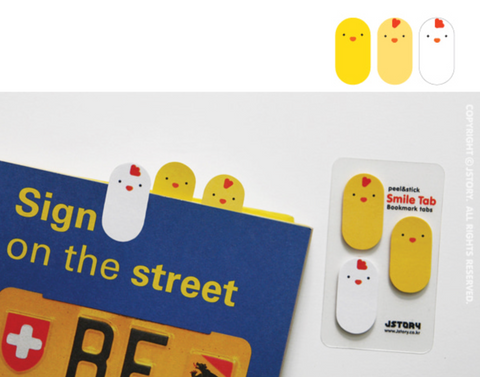 Smile Tab Sticky Notes [Chick] | Bookmark Tabs