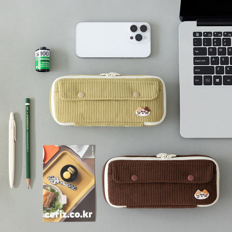 Brunch Brother Mogry Corduroy Pencil Case [6colors] | Pen Pouch