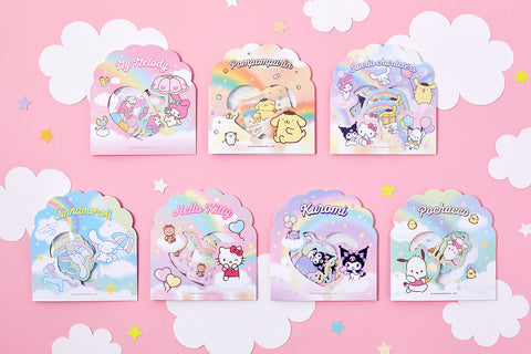 Sanrio Rainbow Glitter Sticker Pack [7types]