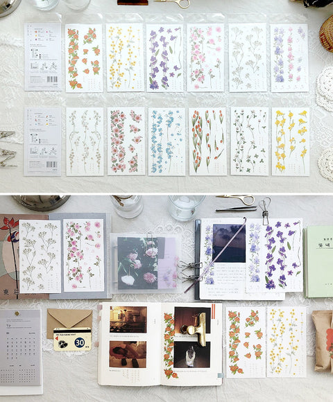 Flower Sticker 6 Set [2types]